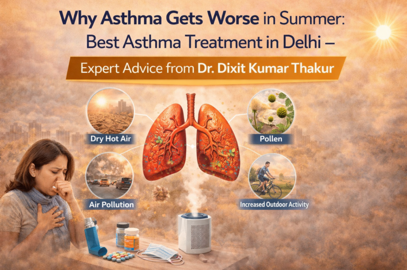 Why Asthma Gets Worse in Summer: Best Asthma Treatment in Delhi – Expert Advice from Dr. Dixit Kumar Thakur
