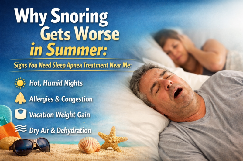 Why Snoring Gets Worse in Summer: Signs You Need Sleep Apnea Treatment Near Me
