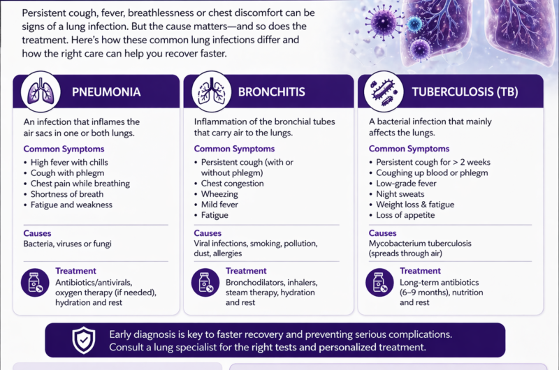 Pneumonia, Bronchitis or TB? Dr. Dixit Kumar Thakur’s Guide to Lung Infection Treatment in Delhi